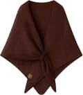 Damscarf - Stickad scarf - 180×70cm - Brun