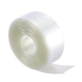 Pikkukuva 1 / 5: 10 metriä 23 mm leveää PVC-lämpö kutistuvaa putkea, läpinäkyvä, 1 x AA-paristolle