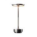 Miniatyrbillede 2 af 4: Trådløs Bordlampe Dæmpbar Vandafvisende Metal USB Opladbar Bordlampe -1st-WELLNGS silver