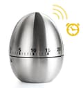 Äggklocka - Mekanisk kökstimer - Timer - Ägg - Rostfritt stål - Silver