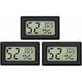 Miniatyrbillede 1 af 5: 3 stk. Mini LCD Digital Termometer - Temperatur- og Luftfugtighedsmåler til Hjem og Kontor