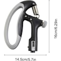 Miniatyrbilde 3 av 5: Gripstyrkeforsterker - Justerbar 10-100kg Håndgrepstrener - Rustfritt Stål Fjær - Ideell for Styrketrening