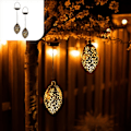 Miniatyrbild 1 av 5: Solarlampa för utomhusupphängning - Set med 2 solarlampor - Utomhus