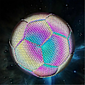 Miniatyrbilde 5 av 5: Størrelse 4 Glow In Dark Fotball Lysende Fotballer Nattlysende Reflekterende Fotballer Utomhuslys