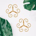 Monstera blad støtte - rund plante støttering - metal - 4 stykker