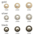 Miniatyrbild 3 av 10: 10 st Pärlklädknappar Skjortknappar GULD 20MM 10ST 10ST guld gold gold 20MM10pcs-10pcs