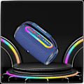 Miniatyrbillede 1 af 5: Bærbar Bluetooth-højttaler, IP7 Vandafvisende Trådløs Højttaler Høj Stereo Lyd, FM Radio, RGB Lys, Dyb Bas, 100ft Bluetooth Rækkevidde - Blå