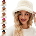 Miniatyrbillede 3 af 5: Fuzzy Fiskerihat til Mænd og Kvinder - Shallow Knowledge Bucket Hat, Varmt Vinterfiskerhat til Børn, Grå GRAY