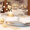 Miniatyrbillede 4 af 5: Servietringe, sæt af 12 perle servietringe, guld servietring