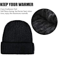 Miniatyrbild 5 av 5: 2-pack Slouch Beanie Stickad Beanie Vinter Beanie Herr Dam Varm Vinter Beanie Med Fleecefoder Unisex Återanvändbar A3 A3