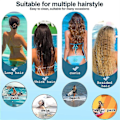 Miniatyrbilde 3 av 4: Ekstra stor badehette for dreadlocks Beskytter ørene Langt hår Silikon dykkehetter Hvit