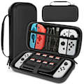 Miniatyrbillede 3 af 3: Hårdt Opbevaringsetui - Etui til Nintendo Switch - Organizer sort