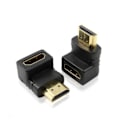 Pikkukuva 2 / 4: 2 kpl 90 asteen HDMI-sovitinta - Kulmikas HDMI-sovitin Musta