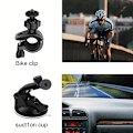 Pikkukuva 5 / 5: 12-in-1 Actionkamera Tarvikepaket Yhteensopiva GoPro Hero (Tarvikkeet sisältävät rintahihnan/selfie-tikun/kelluvan tikun/pyörätelineen jne.)