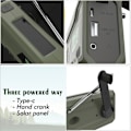 Miniatyrbilde 4 av 5: Bærbar DAB/FM-radio 4000mAh Dynamo Solradio Solveivradio Overlevelsesradio DAB-radio USB-lader med nødalarm Vekkerklokke