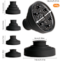 Miniatyrbild 2 av 11: diffuser, hårtork med diffuser, Universal hårfäste för hårtork med diffuser, Universal med silikon för lockar, universalborste, hårtork