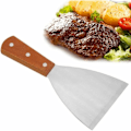 Pikkukuva 1 / 5: Plancha-lastu ja -kaavinsetti - Crepe-lastu, grillin kaavin ja Plancha-työkalu helppoon ruoanlaittoon