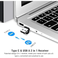 Miniatyrbild 3 av 5: Ppt Remote Presentation Presenter Laptop Clicker Pointer Slide Advancer med Hyperlink Volymkontroll Svart1pc)