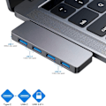Pikkukuva 2 / 4: Dual Type-C -keskitin + USB 3.0 + PD-latausasema MacBook-muunnin