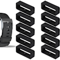 Miniatyrbillede 1 af 5: 10 stk. silikone urremssløjfe til 22 mm rem - , egnet til Bo Neng A360 Garmin Fenix7 og andre 22 mm brede silikonebriller