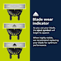 Miniatyrbillede 2 af 5: 3-pak barberblade 360 blade Kompatible med Philips Oneblade erstatningsblade One Blade Pro blade Me 360° rotation