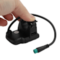 Pikkukuva 3 / 5: Sähköpyörän EN06 LCD-näyttömittari USB-liitännällä, nopeusnäyttö sähköpyörälle, maastopyörälle, skootterille, vedenpitävä liitäntä