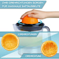Miniatyrbild 4 av 5: Elektrisk citronpress, hög juiceutbyte - citruspress, apelsinpress 2 rotationsriktningar - elektrisk citruspress 2 kottar - apelsin citruspress