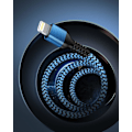 Pikkukuva 1 / 7: Lyhyt iPhone-latauskaapeli, USB A - Lightning-kaapeli 1FT/2 kpl Punottu pikalatauskaapeli datakaapeli