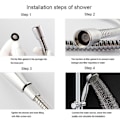 Miniatyrbillede 4 af 5: LED Bruseshoved Høj Turbotryk 7 Farver Lamper Temperatur Sensor Badevand Sprinkler