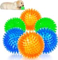 6 hundbollar - gummibollar - tandvård - 6,5 cm i diameter