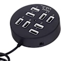 Pikkukuva 2 / 5: 8-portinen nopea USB-laturiadapteri LED-valolla, musta