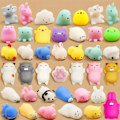 Miniatyrbillede 1 af 5: 20 stk. Mini Squishy Legetøj til Børn - Tilfældige Dyr Mini Squishes - Fødselsdagsgave