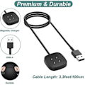 Miniatyrbilde 4 av 5: Lader for Fitbit Sense & Versa 3, Erstatningsladekabel Magnetisk Dokkestasjon for Fitbit Versa 3 / Sense Smartklokke