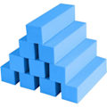 Miniatyrbilde 1 av 5: 10 stk Neglebufferblokk, Profesjonell 120 Grit Negleslipingblokk