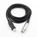 Pikkukuva 1 / 5: 3m USB-uros-XLR-naaras mikrofonin USB-mikrofonin liitäntäkaapeli Uusi [DB] musta