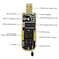 Miniatyrbillede 5 af 5: CH341A USB Programmer Eeprom Bios Flasher Programmerbare Logik-kredsløb med Sop8 Flash Clip Velegnet Kompatibel med 24/25 Serie Chip