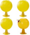 Fruktflugfälla boll 4 stycken Fruktflugfällor klibbig fruktflugfälla boll flugfällor hängande flugfälla boll klibbiga fruktflugfällor för fruktflugor