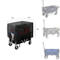 Miniatyrbillede 2 af 4: Foldbar havevogns overdækning, festivalvogns overdækning, foldbar trailer overdækning, anhængertræk - kun overdækning