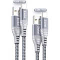 Miniatyrbillede 2 af 5: USB Type C Kabel 3A Hurtig Opladningsledning, 2 Pakker 1m 2m USB A til USB C Opladerkabel Flettet Datasynkronisering til Samsung Galaxy S10 S9 S8,no
