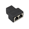 Miniatyrbillede 1 af 4: RJ45 Netværkskabel Trevejs Cat6e Stik, 2 stk. Ethernet Splitter til Internetforbindelse