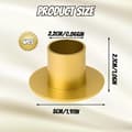 Miniatyrbillede 5 af 5: Lysestager - 4-delt sæt - Diameter 2,5 cm - Guld