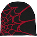 Miniatyrbillede 1 af 5: Spider Web Cap Beanie Uldblendt Hætte Y2k Street Cap Vinter Varmt Hat Mode Hip Hop Skull Cap Til Mænd Kvinder Rød RED