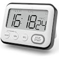Miniatyrbillede 1 af 5: Køkken Timer Ur Multifunktionel Digital Madlavningstimer Med Stor LCD-Skærm Magnetisk Stopur Timer Med Ur Alarm Ur Magnet (FMY)
