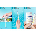 Miniatyrbillede 3 af 3: 2-pak 6-i-1 Teststrips til Pool Spa, Vandteststrips til Klor/Fri Klor/Ph/Alkalinitet/Cyanursyre/Vandhårdhed, 100 stk