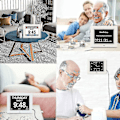 Miniatyrbilde 5 av 5: Demensklokke Alzheimersklokke Stor Digital Kalenderklokke for Eldre, Klokke med Dag og Dato - Språk: Engelsk