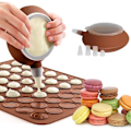 Miniatyrbilde 1 av 5: Makron Silikon Bakeplate Sett, Ikke-klebende Makron Bakeplate, Franske Makroner Bake Sett Med Dekorasjonspenn, Cupcakes, Desserter