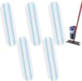 5-pakning moppeputer passer til Cedar H2pro moppesystem 11 x 40,5 cm Gjenbrukbare passer til Vileda H2pro flatmopp påfyll moppehode moppeputer maskinvaskbare moppeklut enkle