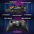 Pikkukuva 2 / 5: Langaton ohjain Xbox 360:lle, Xbox 360 Joystick Langaton Peliohjain Xboxille & Slim 360 PC:lle (Musta)