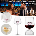 Miniatyrbillede 4 af 5: Valentinsdag lyserød hjerte vinglas Stilfuldt vinglas til hjemmet til restaurantfester 350ml