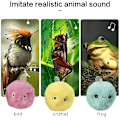 Miniatyrbild 8 av 9: Pipande boll interaktiv katt plysch leksak - pipande ljud träningsleksak för katter